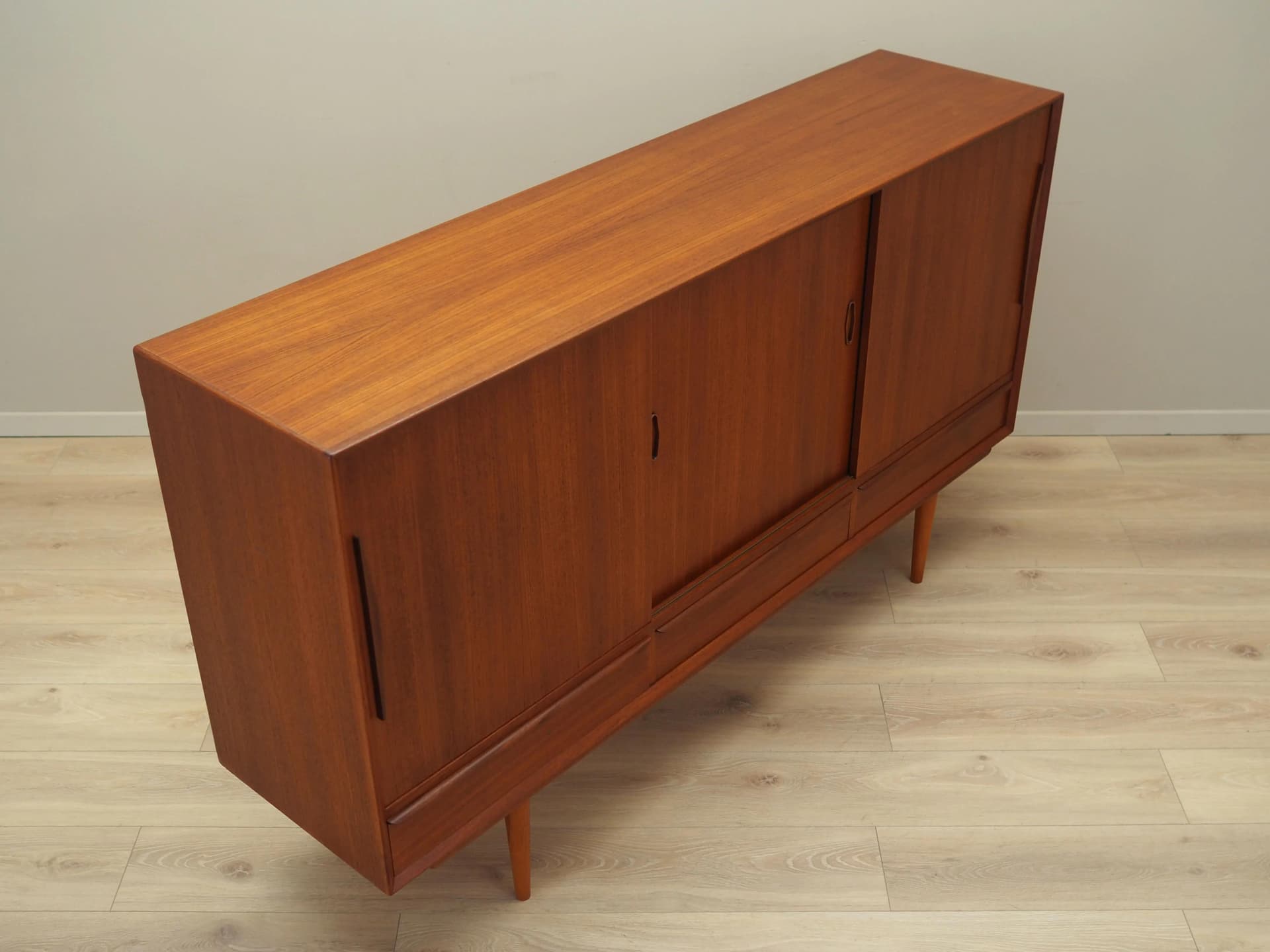 Highboard, teak brązowy, Dania, lata 60. - 30126