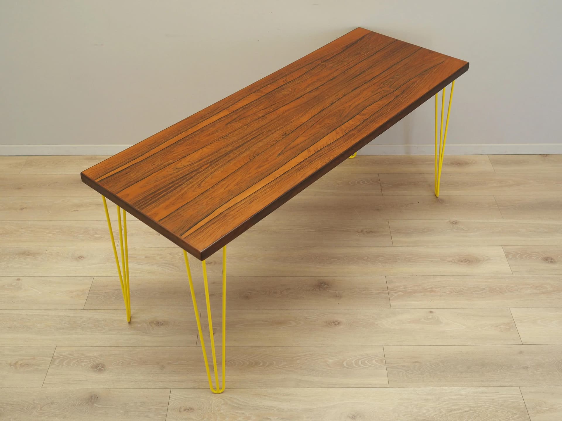 Desk, dark brown rosewood, yellow metal, Denmark, 1970s - 30120