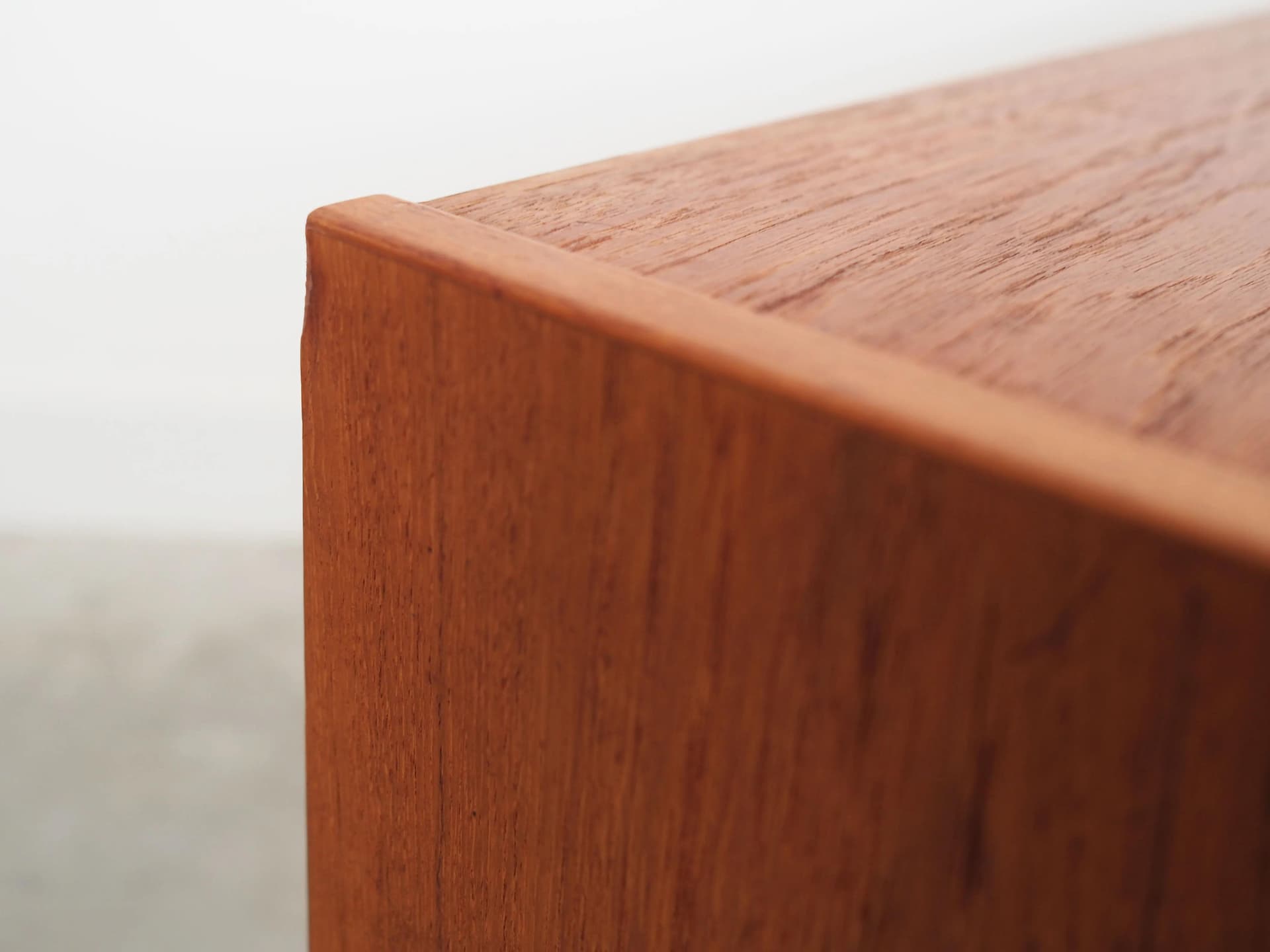 Cabinet, orange teak, Denmark, 1970s. - 30100