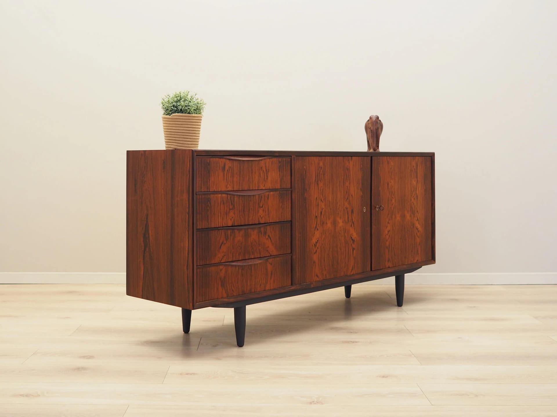 Sideboard, brown dark rosewood, by E. Torvits, Denmark, 1960s. - 30371