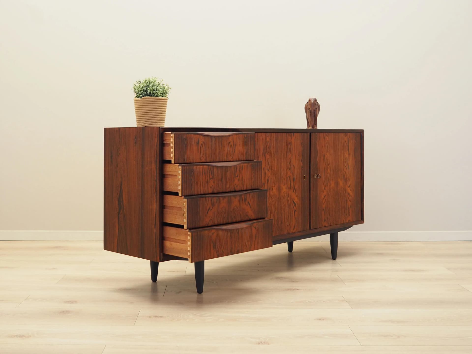 Sideboard, brown dark rosewood, by E. Torvits, Denmark, 1960s. - 30372