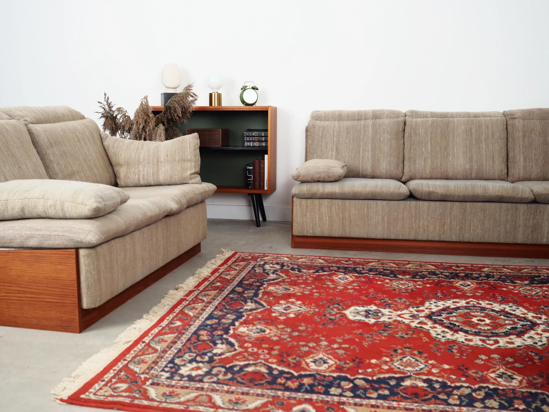 Sofa, beżowy, teak, Dania, lata 70. - 30366