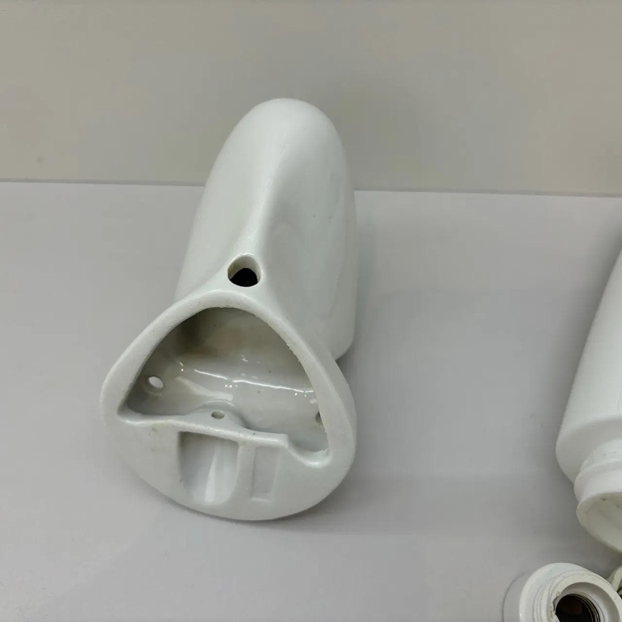 Wall sconce, white ceramics, Germany, 1960s. - 30222