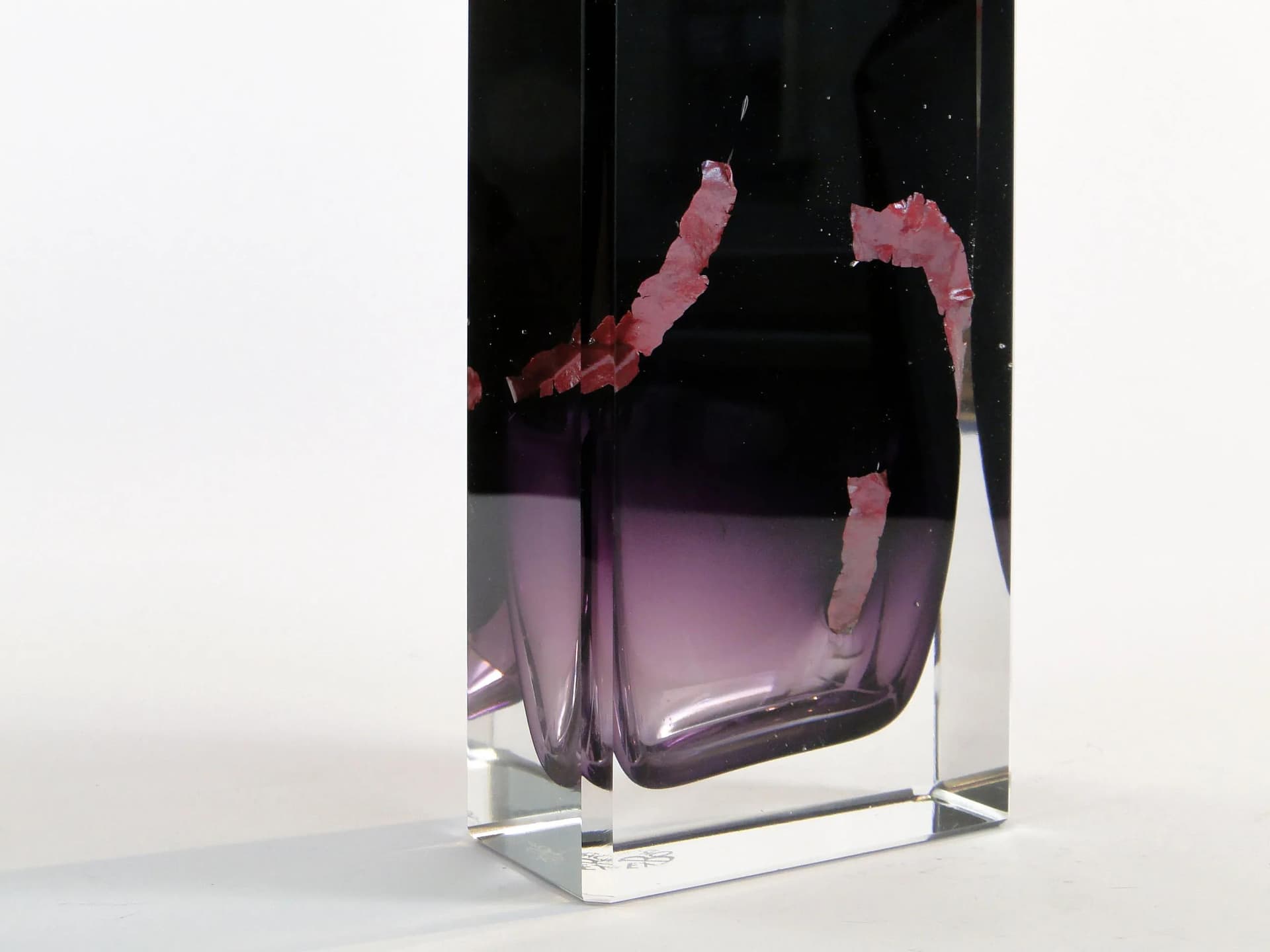 Wazon ametystowy, szkło, proj. P. Hlava, Czechy, lata 60. - 30279