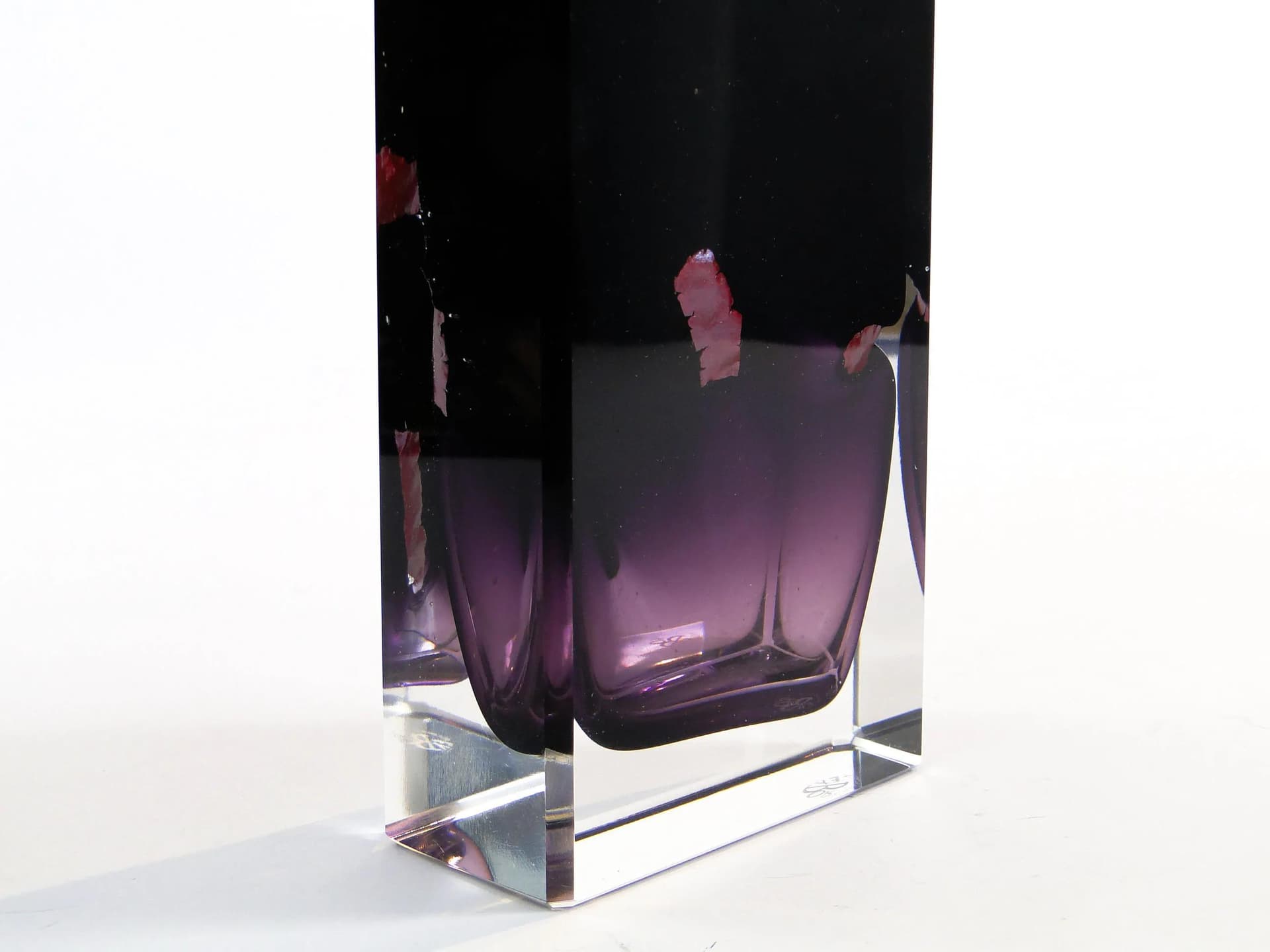 Wazon ametystowy, szkło, proj. P. Hlava, Czechy, lata 60. - 30282