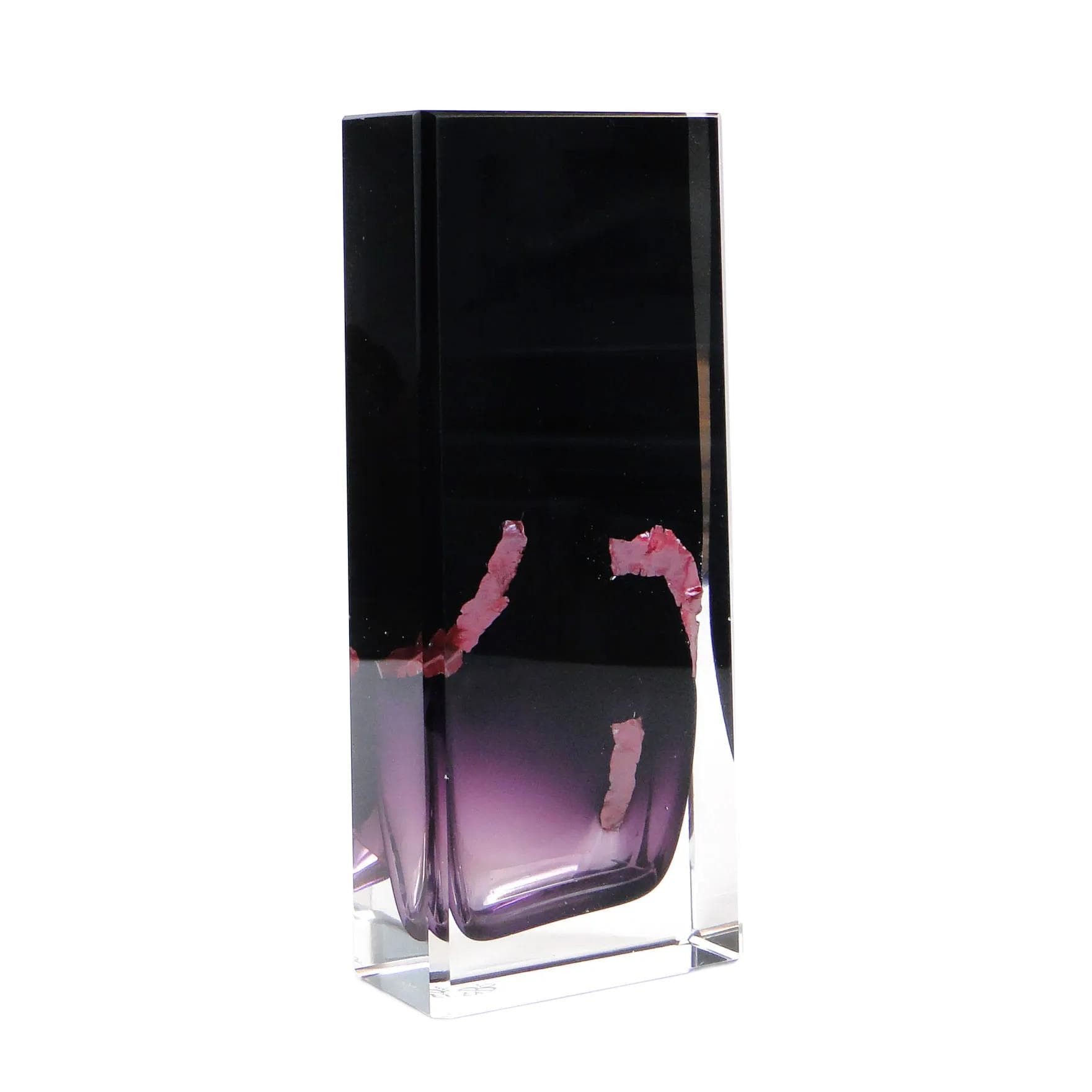 Wazon ametystowy, szkło, proj. P. Hlava, Czechy, lata 60.