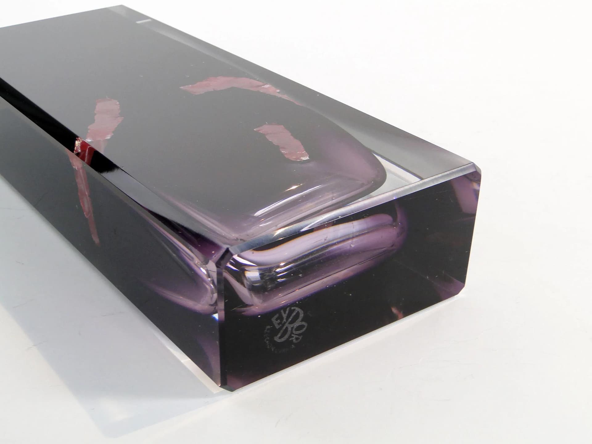 Wazon ametystowy, szkło, proj. P. Hlava, Czechy, lata 60. - 30284