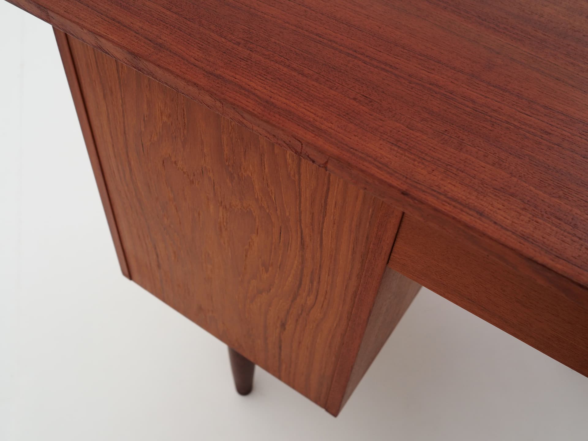 Desk, brown teak, Denmark, 1970s - 64617