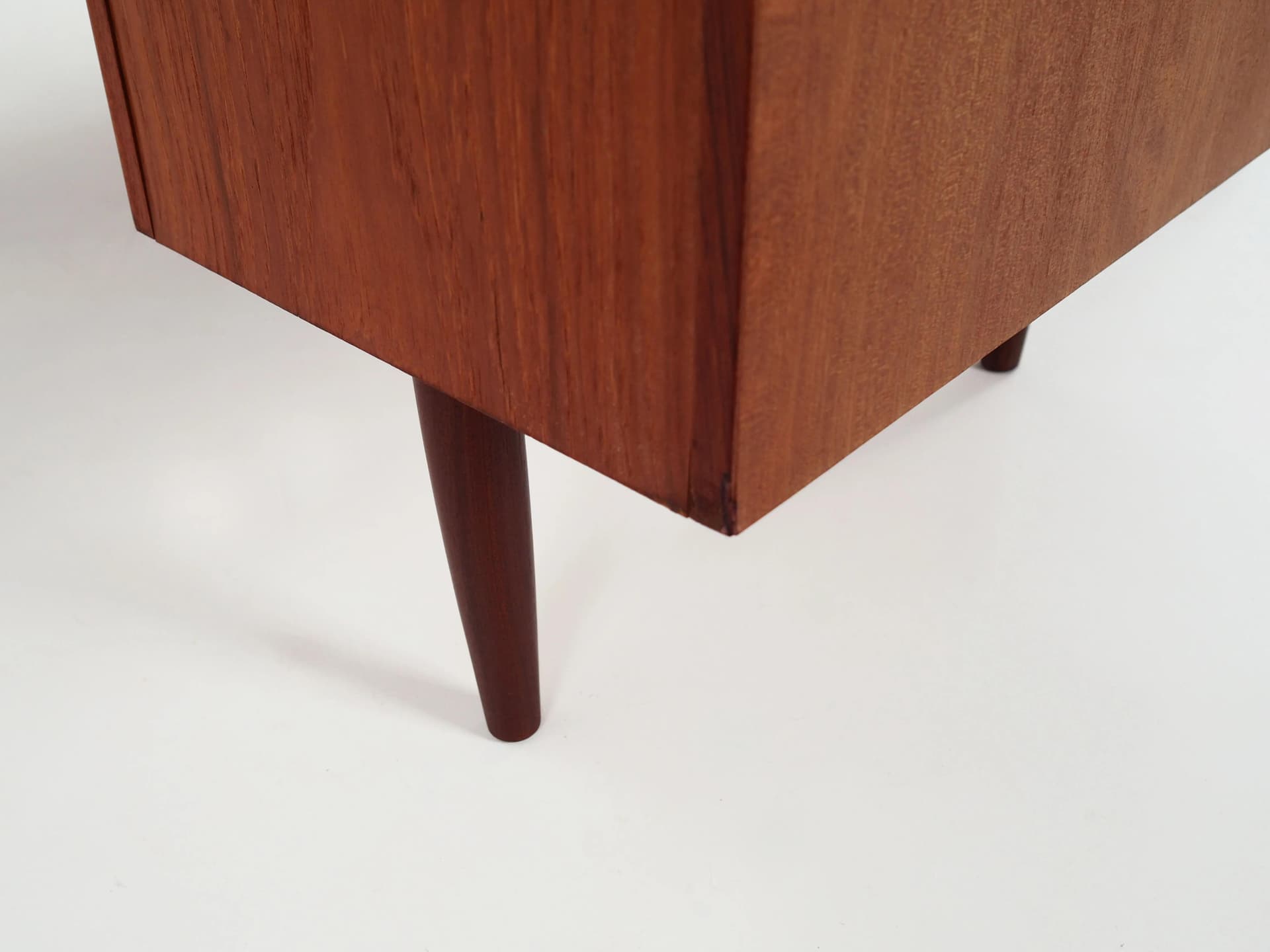 Desk, brown teak, Denmark, 1970s - 30345