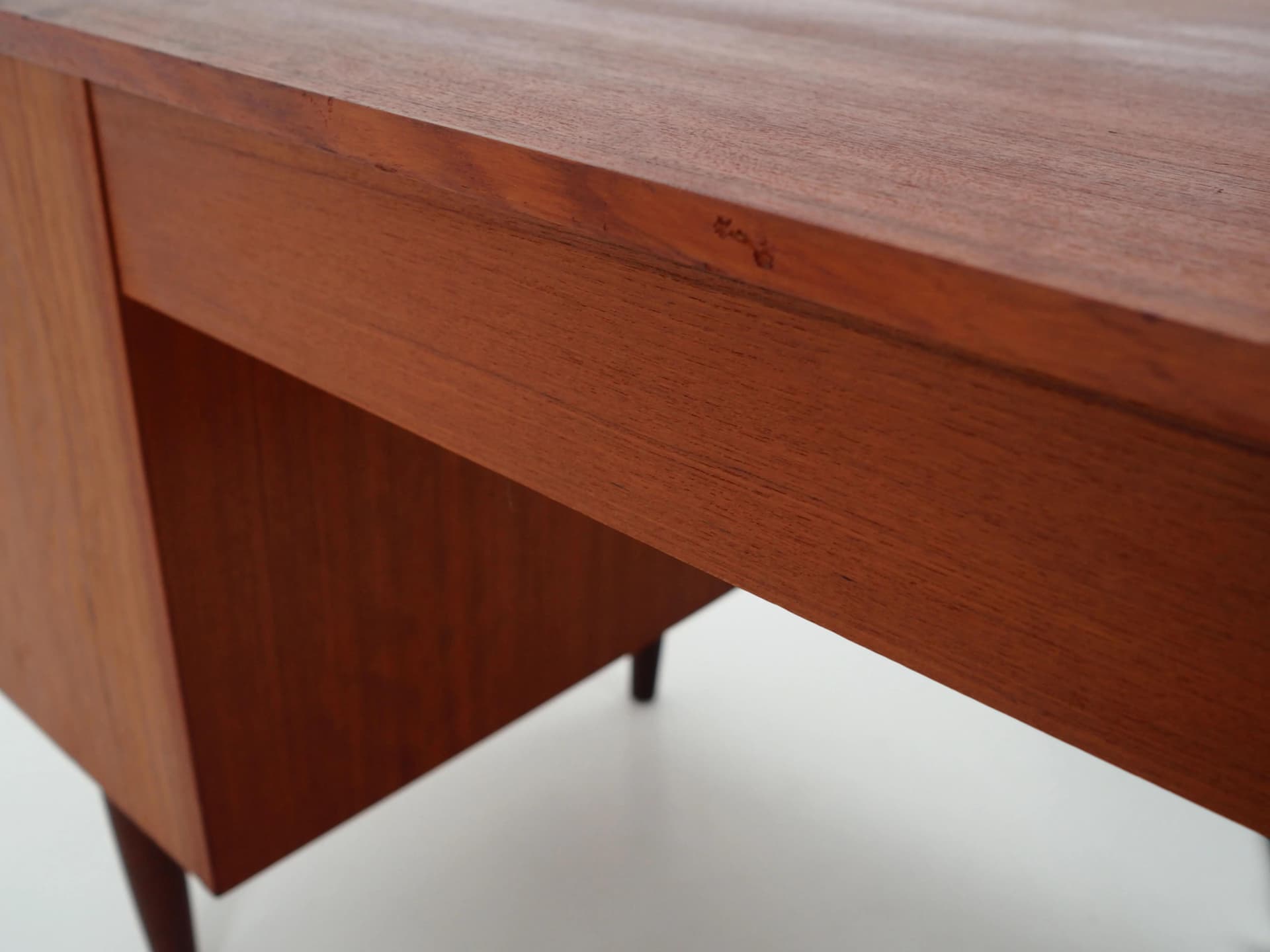 Desk, brown teak, Denmark, 1970s - 30347
