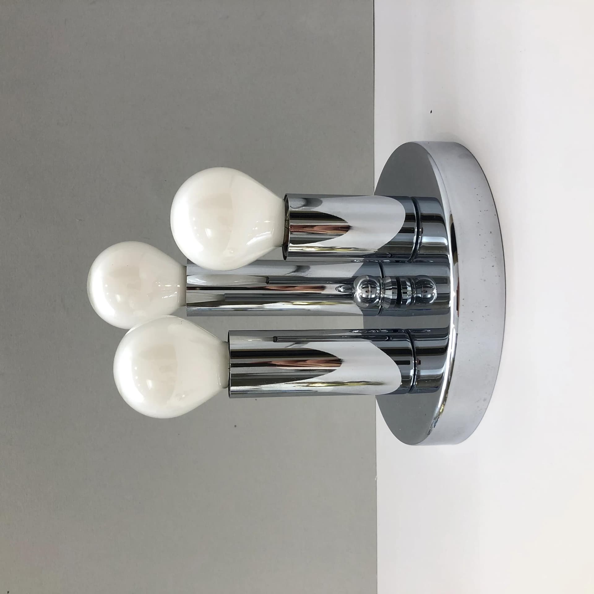 Silver Wall or Ceiling Lamp, for Sölken Leuchten, Germany, 1970s - 30441
