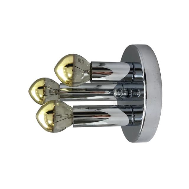 Silver Wall or Ceiling Lamp, for Sölken Leuchten, Germany, 1970s - DIMENSION