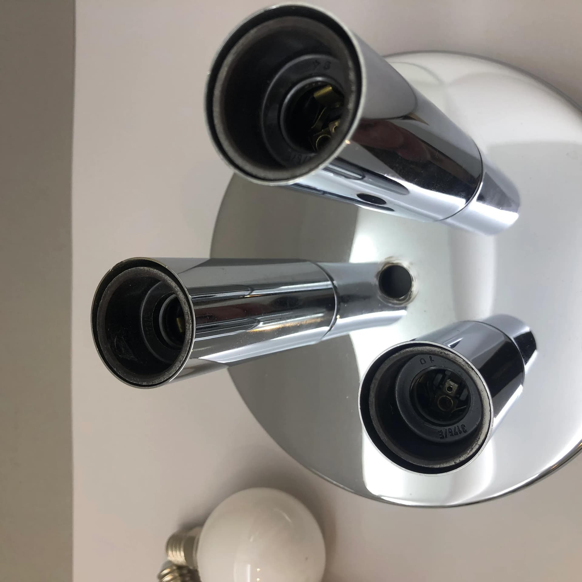 Silver Wall or Ceiling Lamp, for Sölken Leuchten, Germany, 1970s - 30447