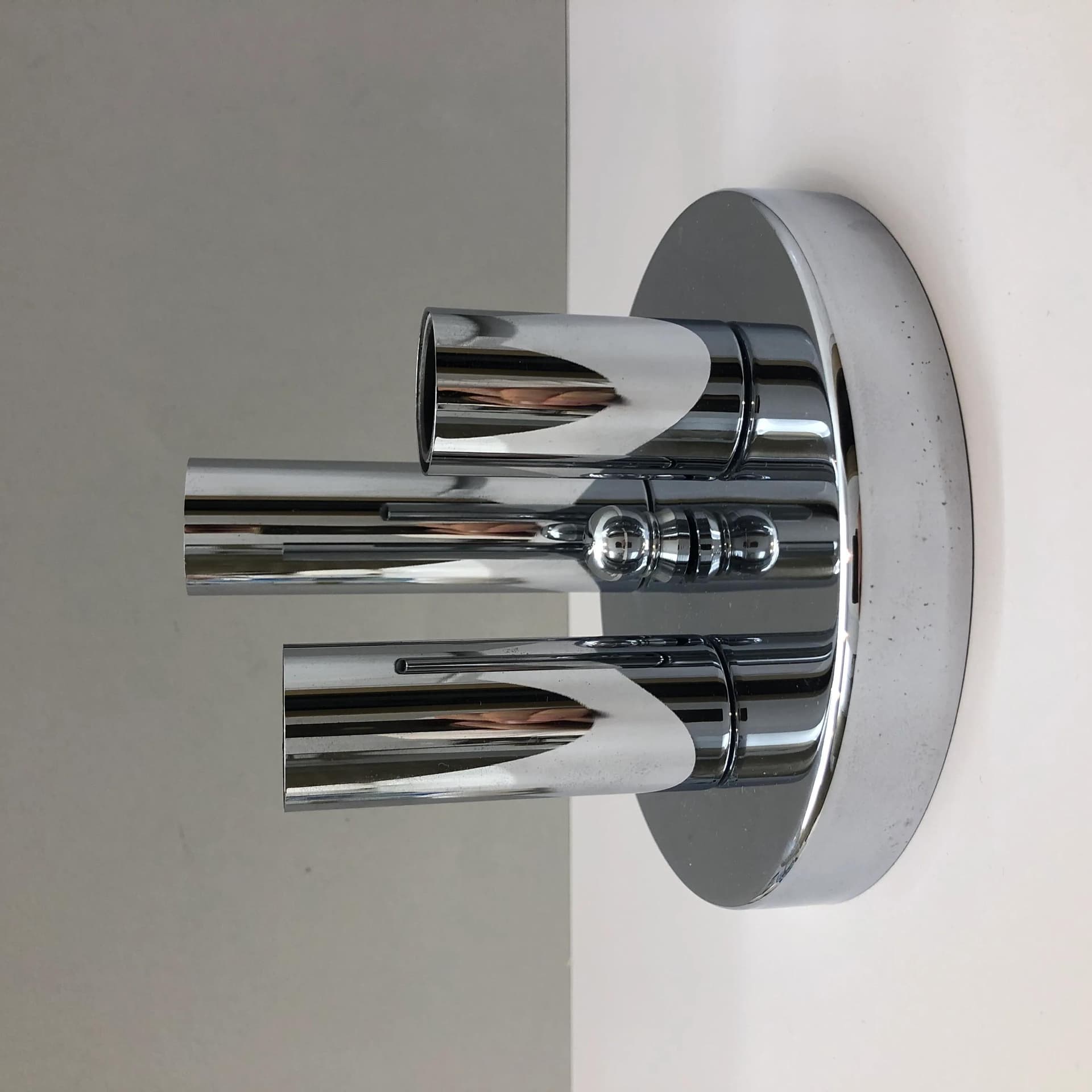 Silver Wall or Ceiling Lamp, for Sölken Leuchten, Germany, 1970s - 30444