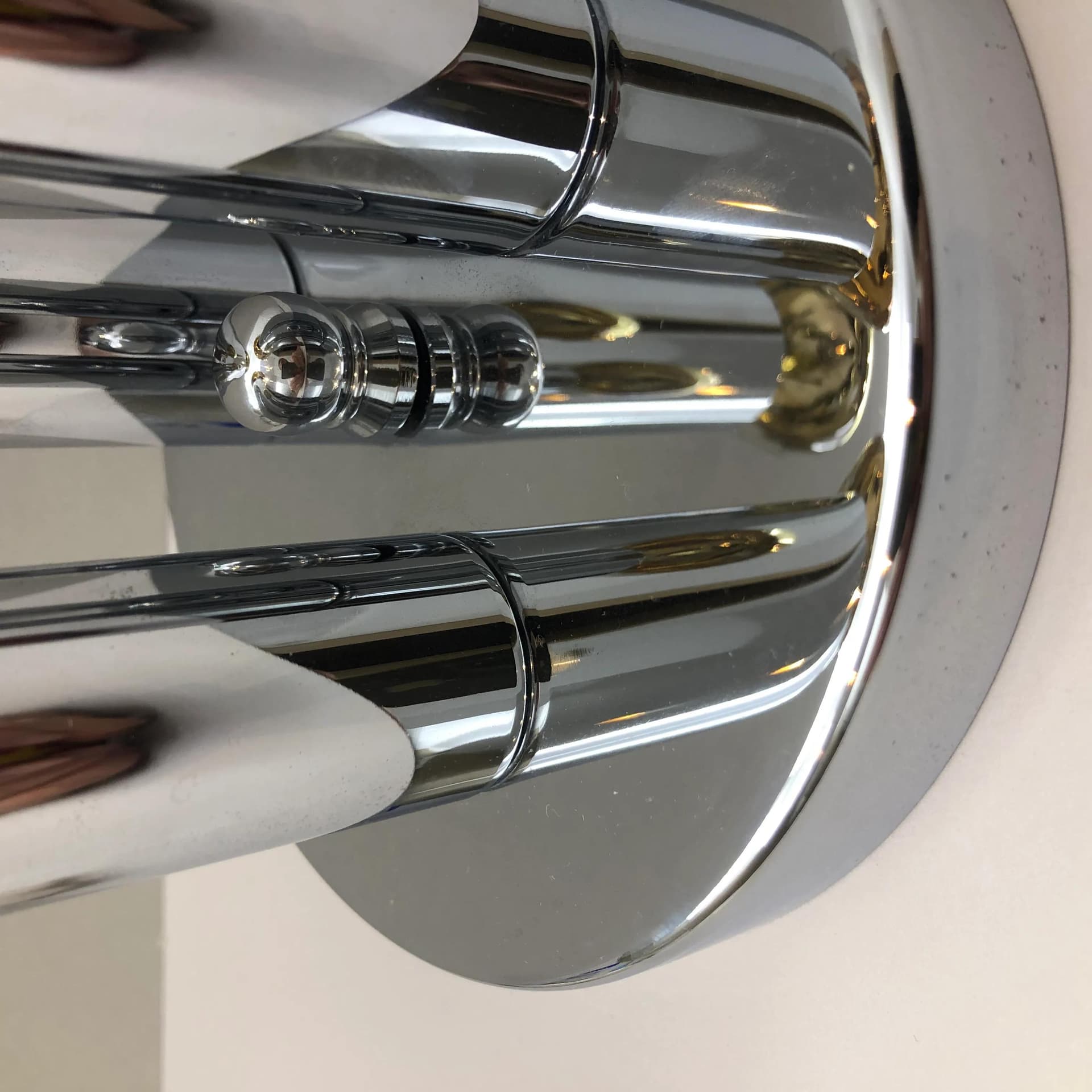 Silver Wall or Ceiling Lamp, for Sölken Leuchten, Germany, 1970s - 30443