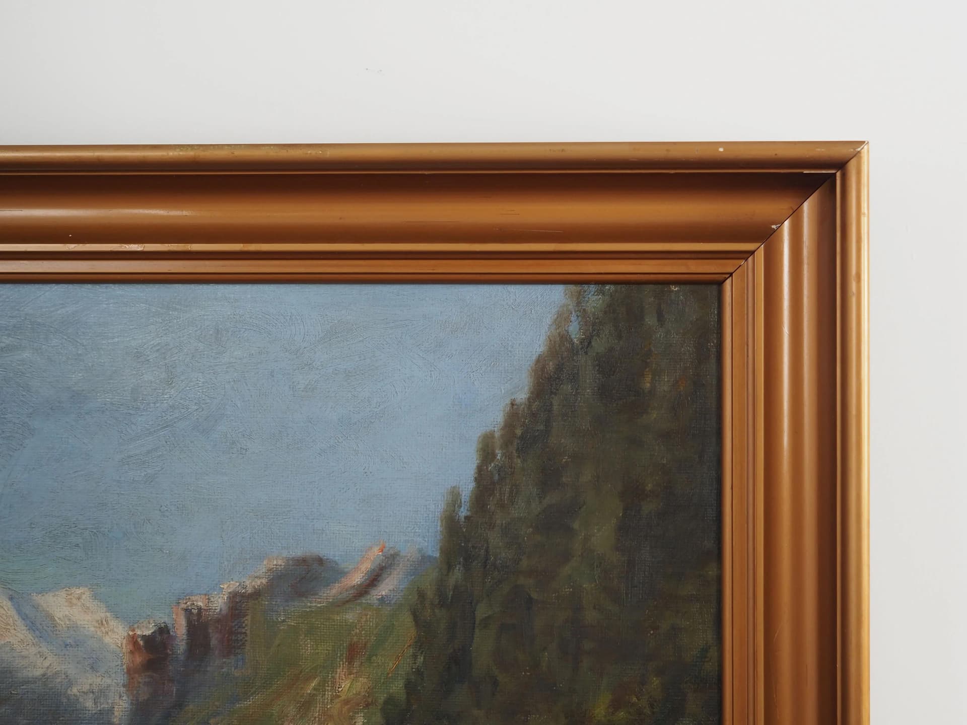 Obraz olejny multicolor, płótno, Dania, lata 70. - 30332