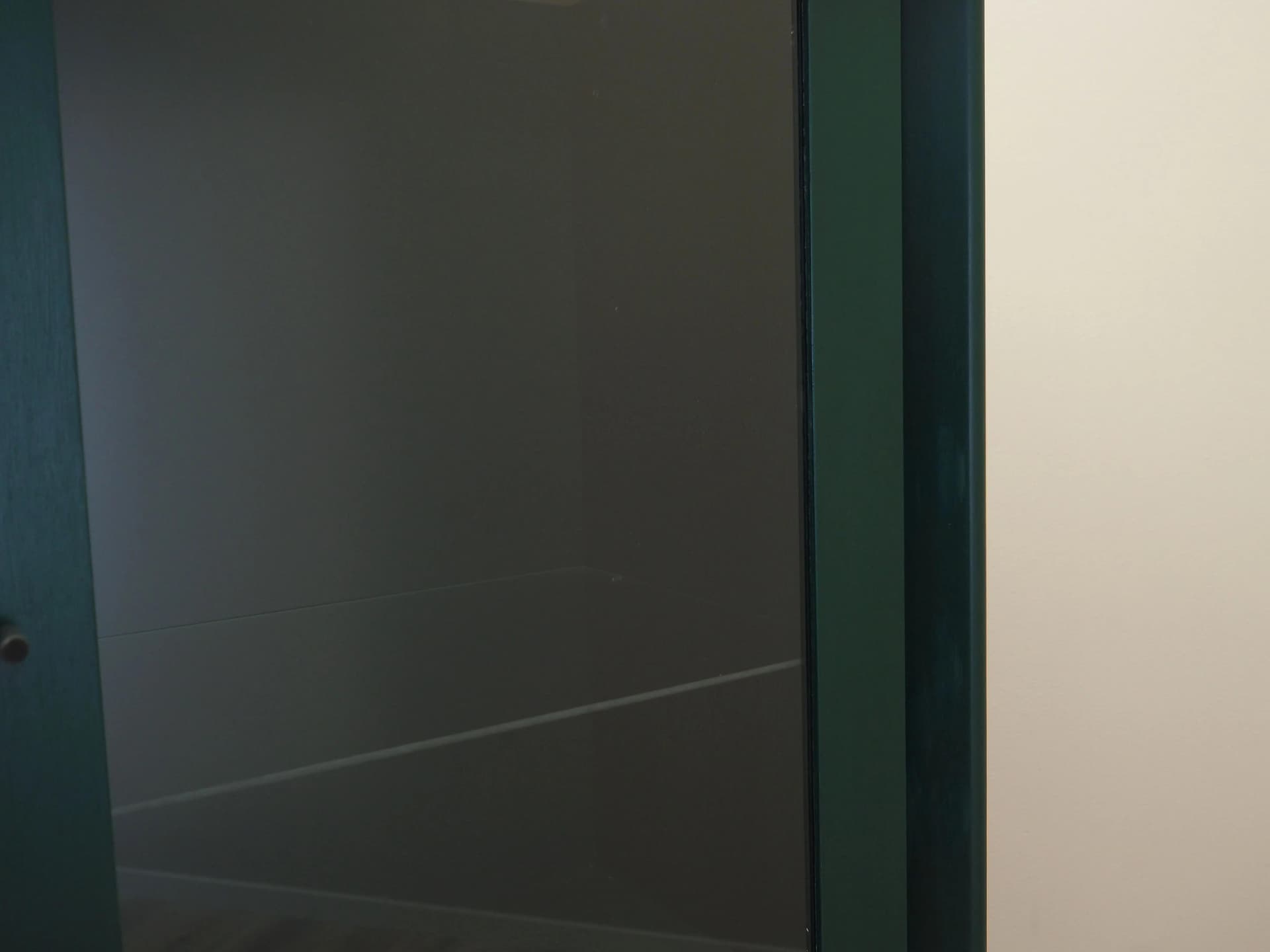 Display Cabinet, green oak, beech, Denmark, 1980s. - 30318