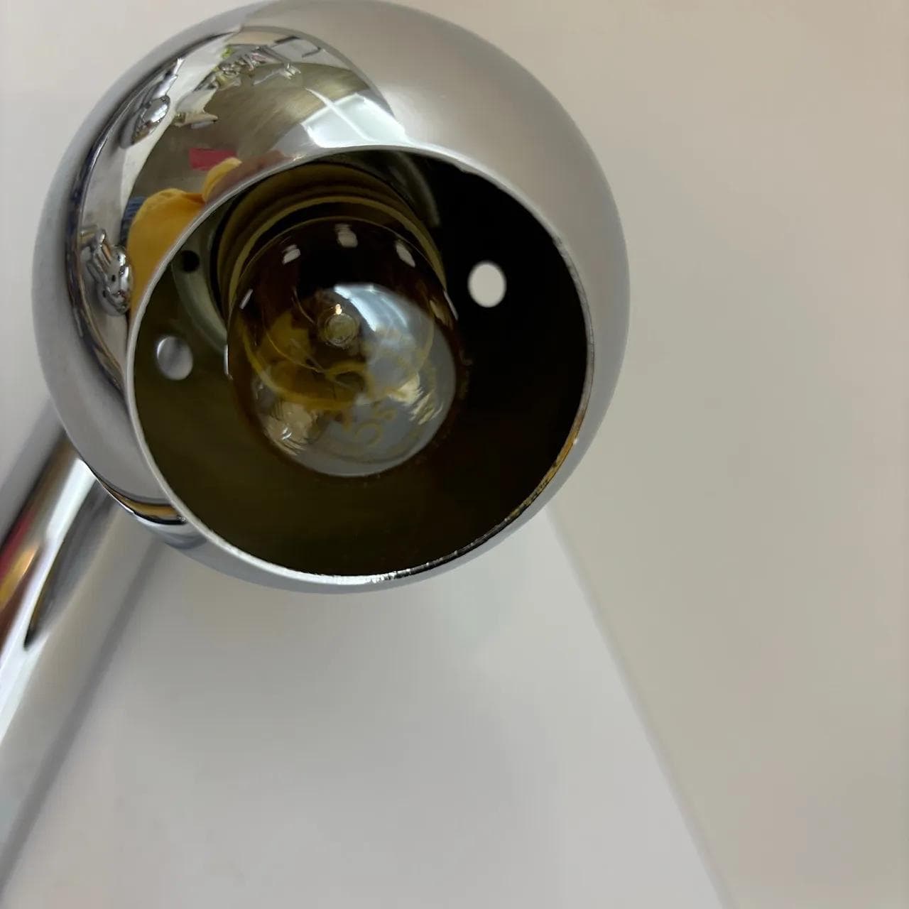 Pair of wall sconces, chrome silver steel, Bankamp Leuchten, Germany, 1980s. - 30426