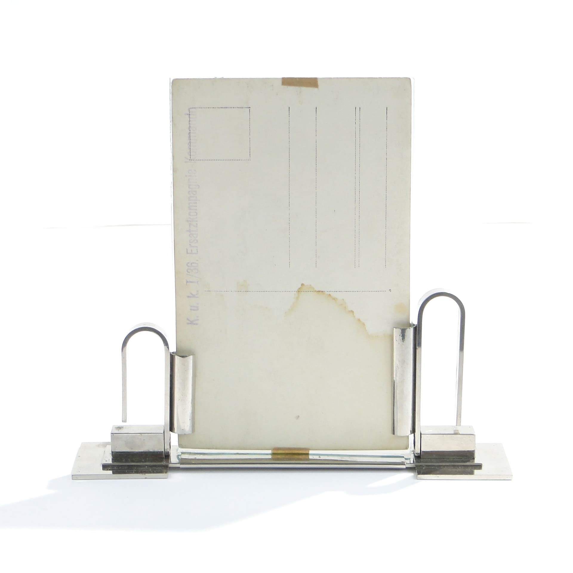 Photo Frame Art Deco, silver brass, Poland, 1920s. - 3626