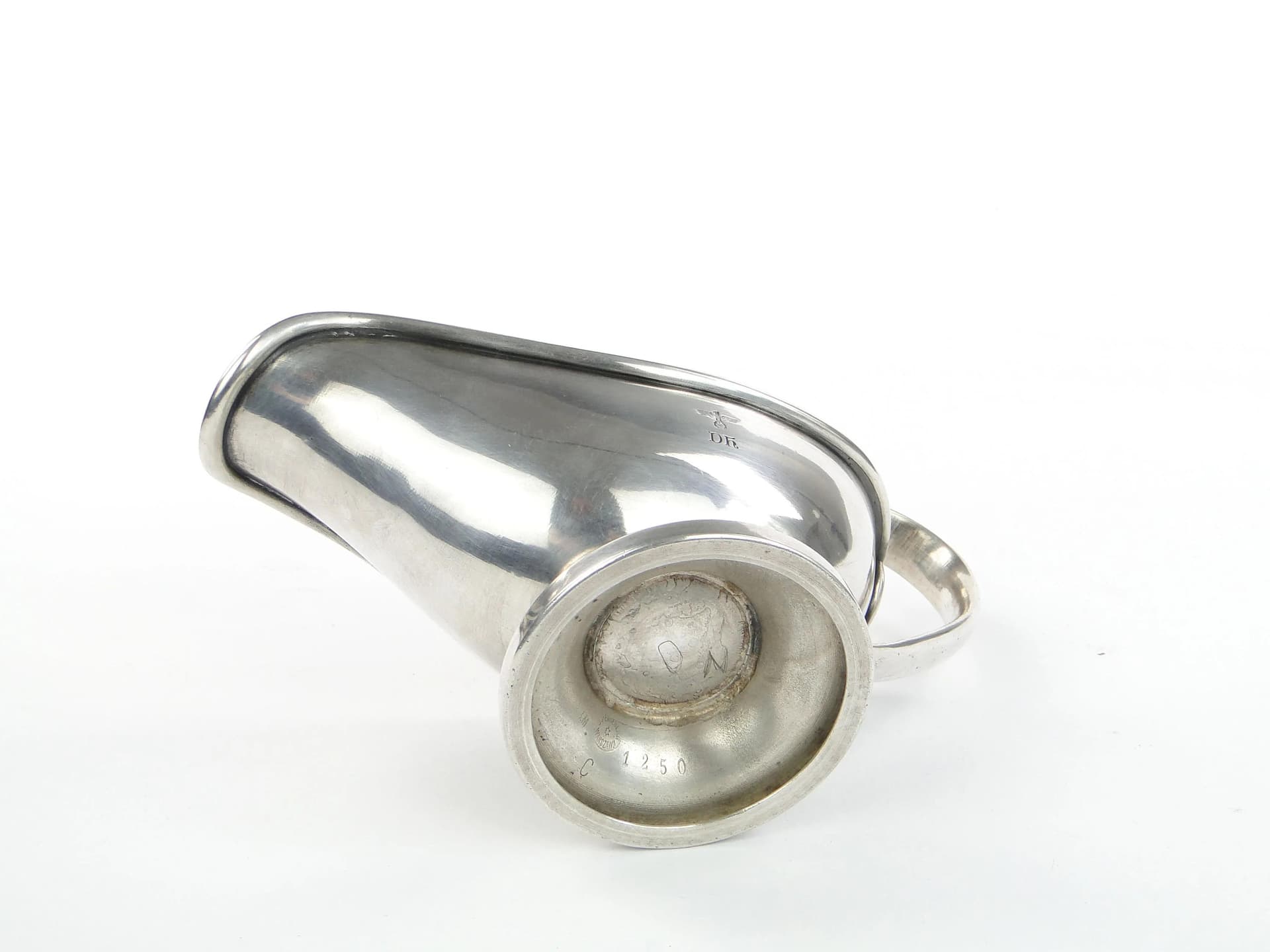 Sosjerka Art Deco, srebrny metal, Br. Henneberg, Polska, lata 40. - 30666