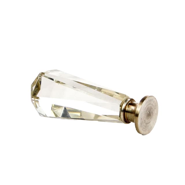 Desk Seal, transparent crystal, silver, Germany, early 20th c. - DIMENSION