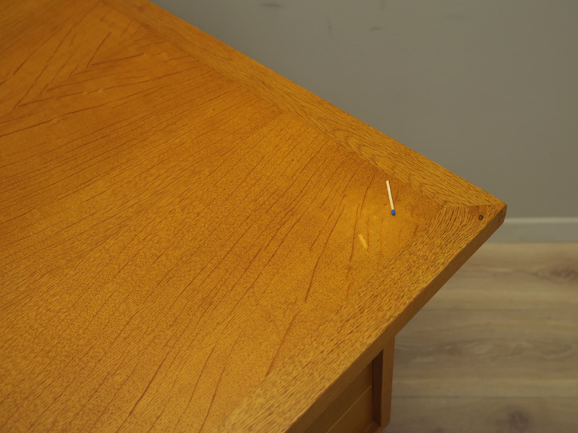Desk, yellow ash, by S. A. Madsen, Denmark, 1960s - 64554
