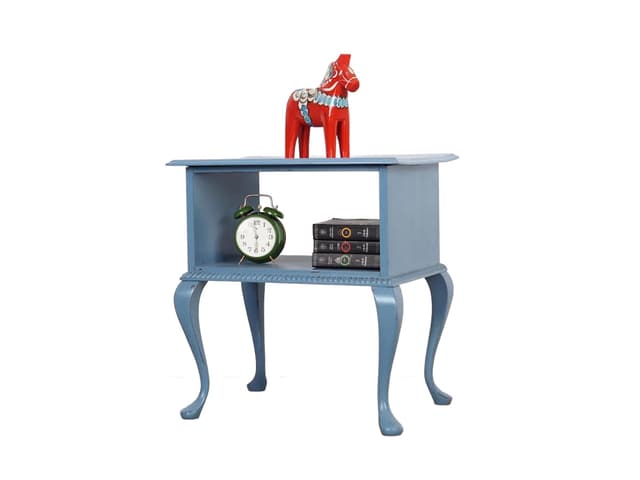 Side table, blue oak, Denmark, 1960s. - DIMENSION