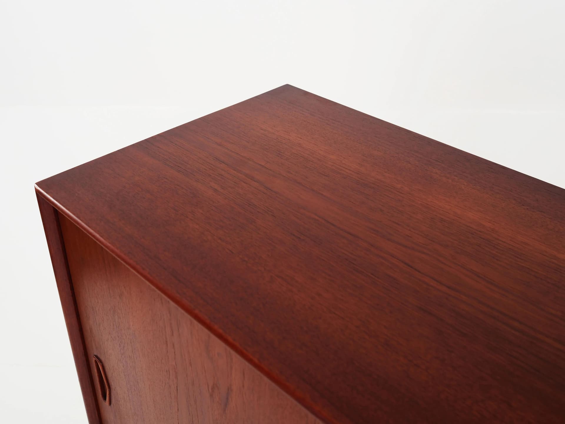 Highboard, dark brown, teak, Denmark, 1970s - 30721