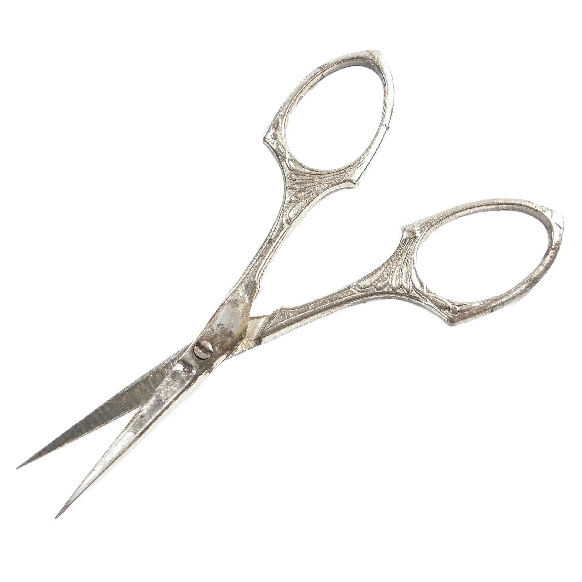 Precision scissors, Art Nouveau, silver, steel, France, early 20th c.