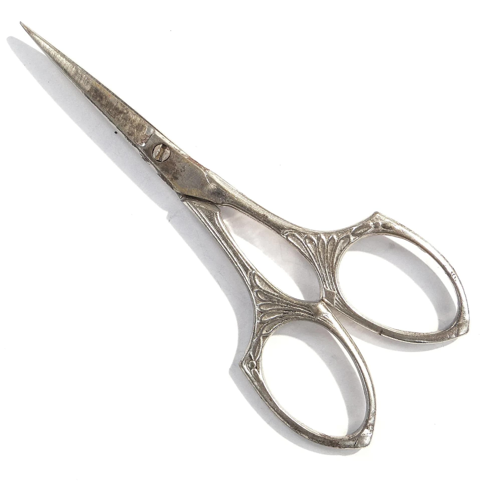 Precision scissors, Art Nouveau, silver, steel, France, early 20th c. - 30872