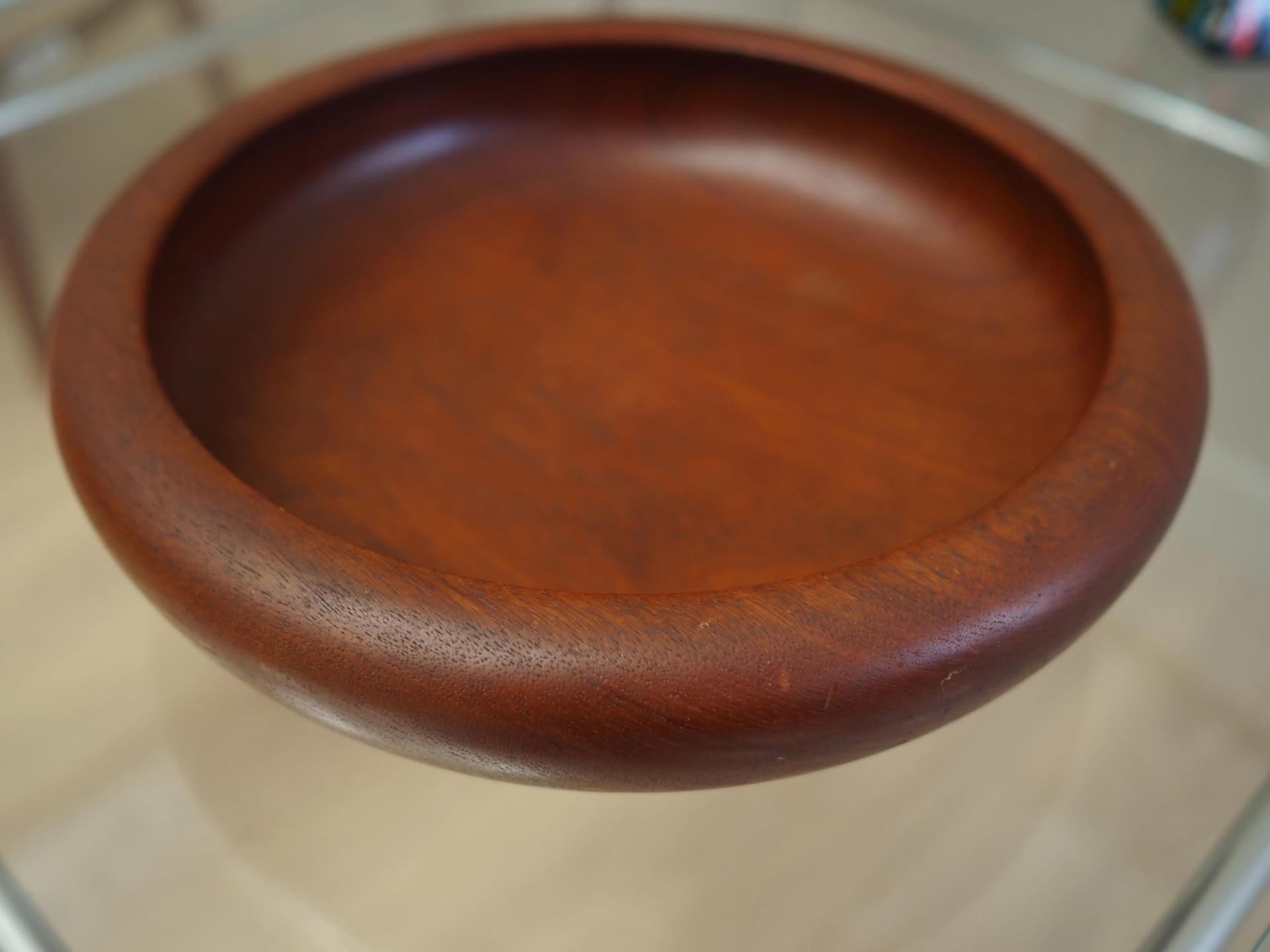 Platter, brown teak, Denmark, 1960s - 30700