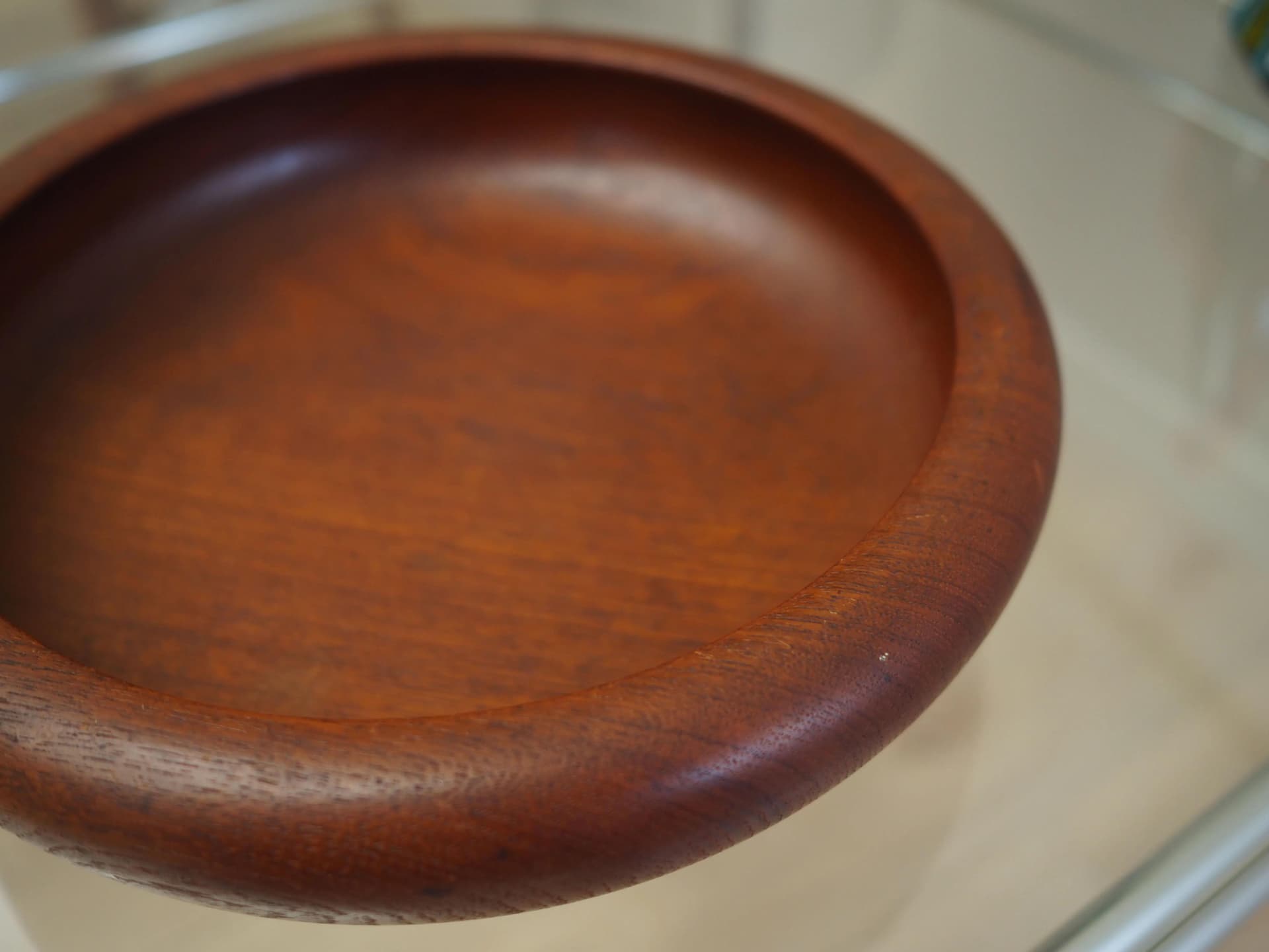 Platter, brown teak, Denmark, 1960s - 30699