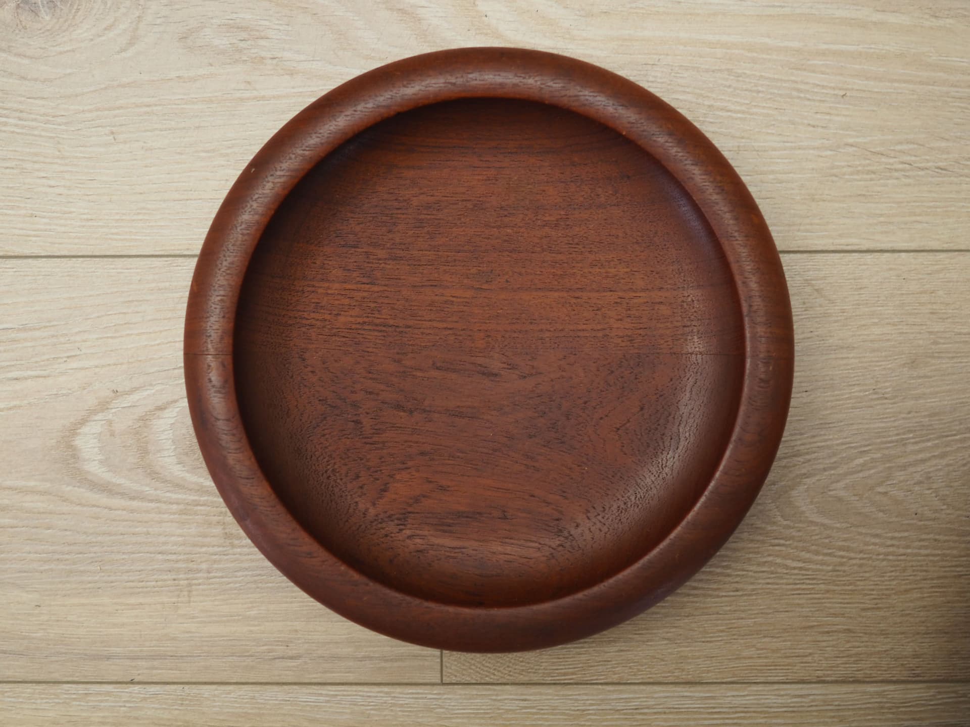 Platter, brown teak, Denmark, 1960s - 64530