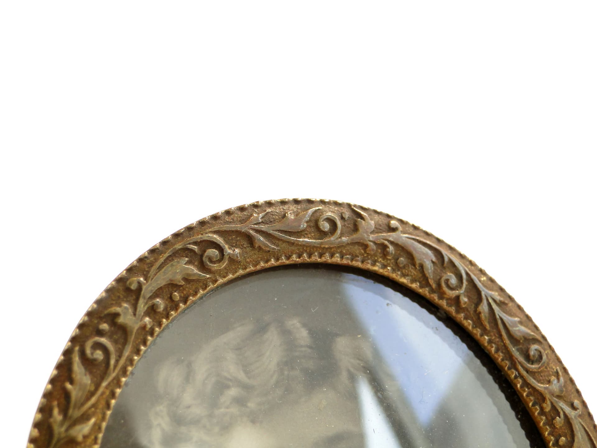 Elliptical Photo Frame, gilded bronze, France, 19th c. - 3655