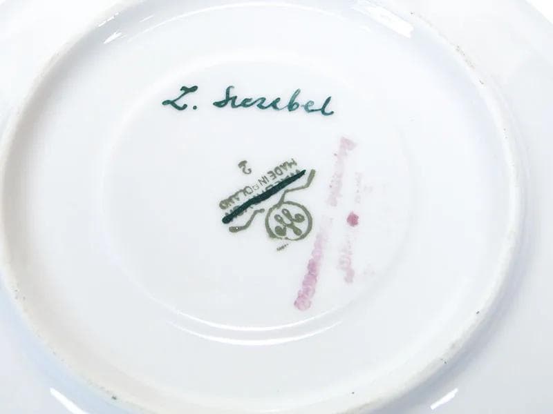 Filiżanka Kwiatogal, szary, porcelana, Polska, lata 60. - 30860