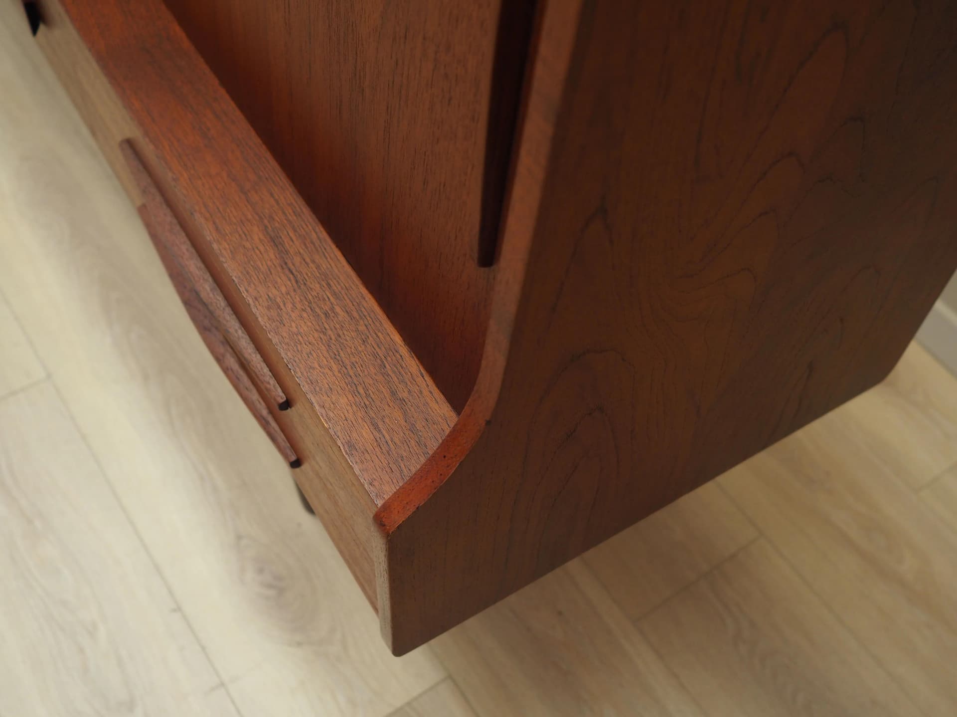 Highboard, dark brown teak, Denmark, 1960s. - 30693