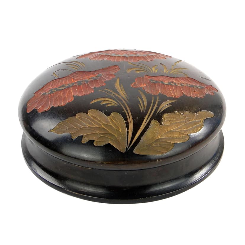 Art Nouveau case, Zakopane school, dark brown wood, Poland, 1920s