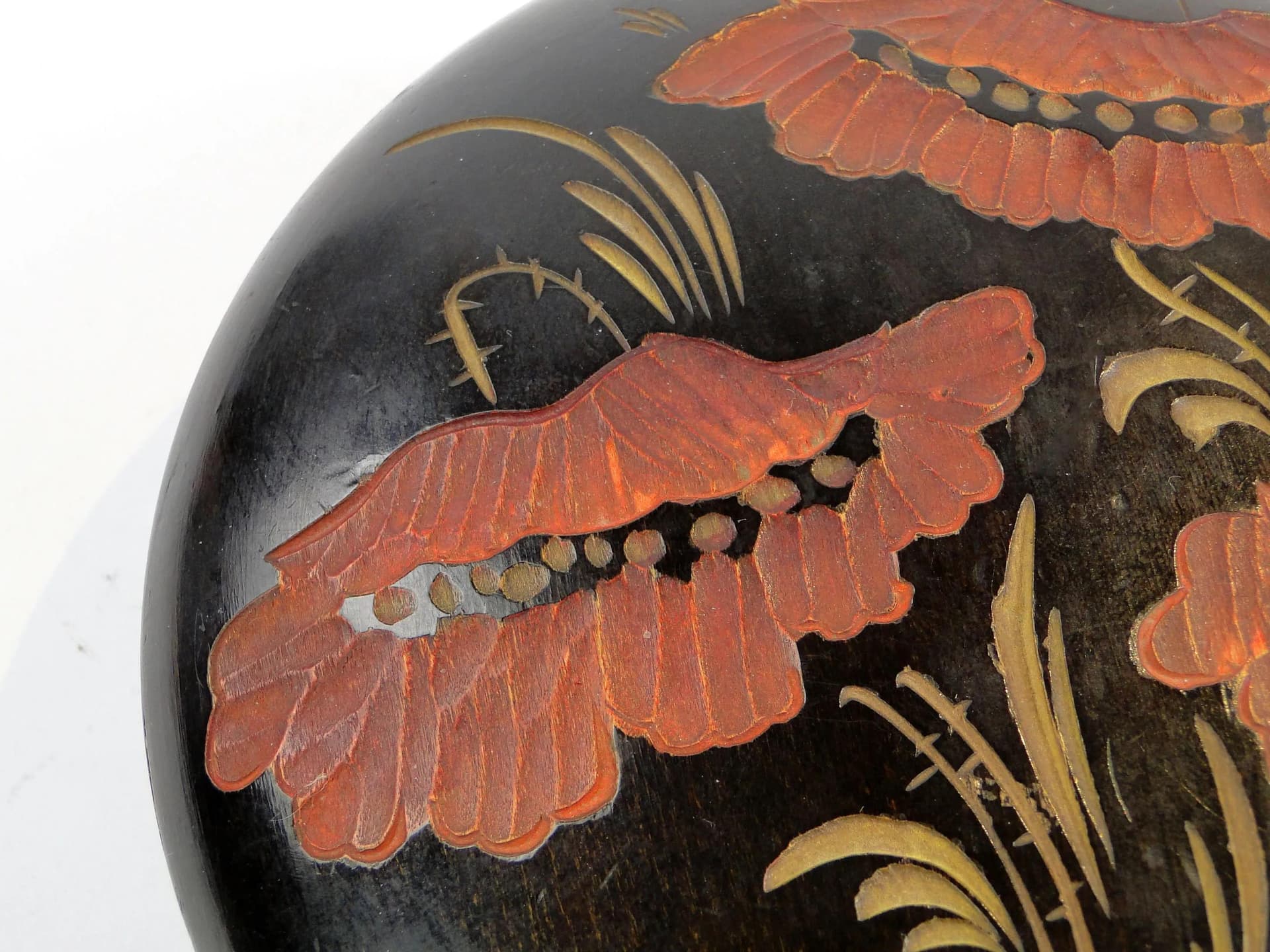 Art Nouveau case, Zakopane school, dark brown wood, Poland, 1920s - 30839