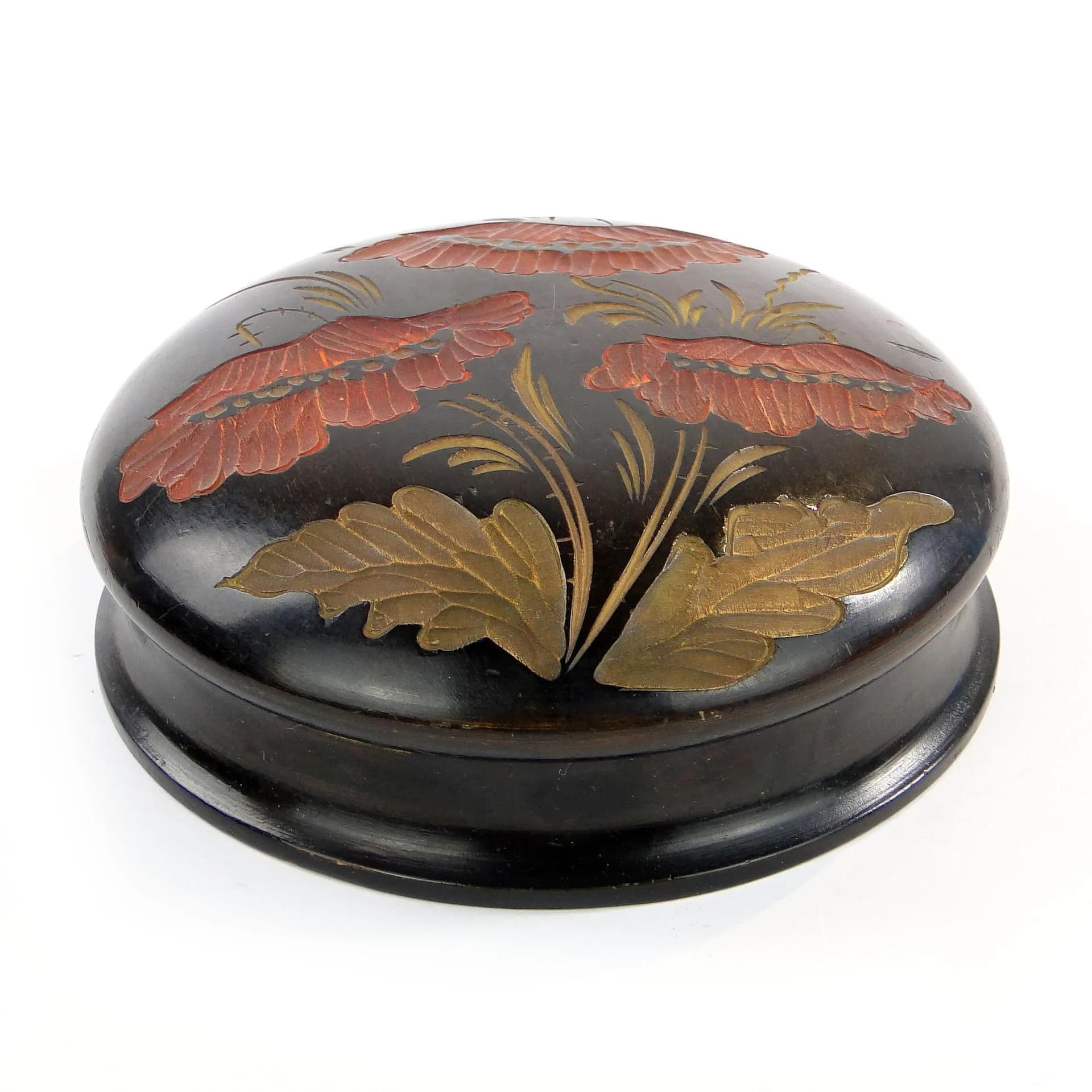 Art Nouveau case, Zakopane school, dark brown wood, Poland, 1920s - 30837
