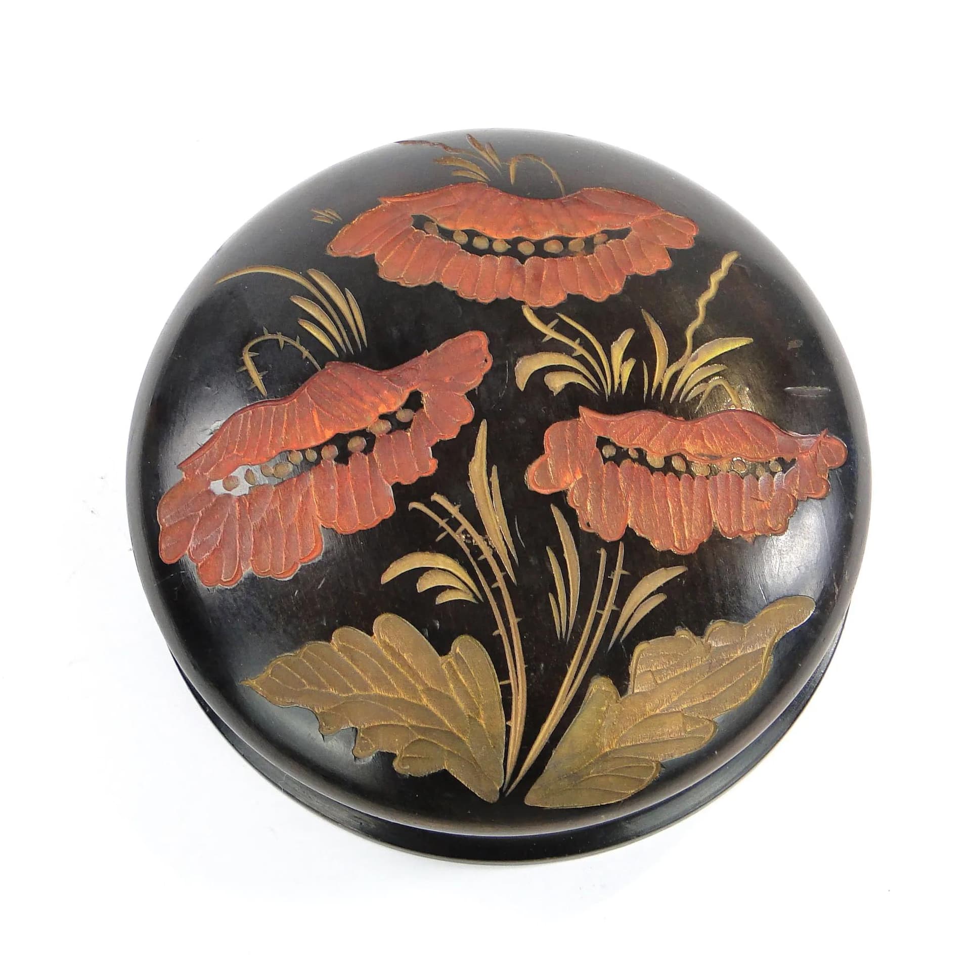 Art Nouveau case, Zakopane school, dark brown wood, Poland, 1920s - 30838