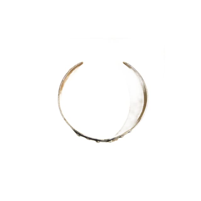 Srebrna modernistyczna bransoletka, Rytosztuka, Polska, lata 60. - WYMIARY