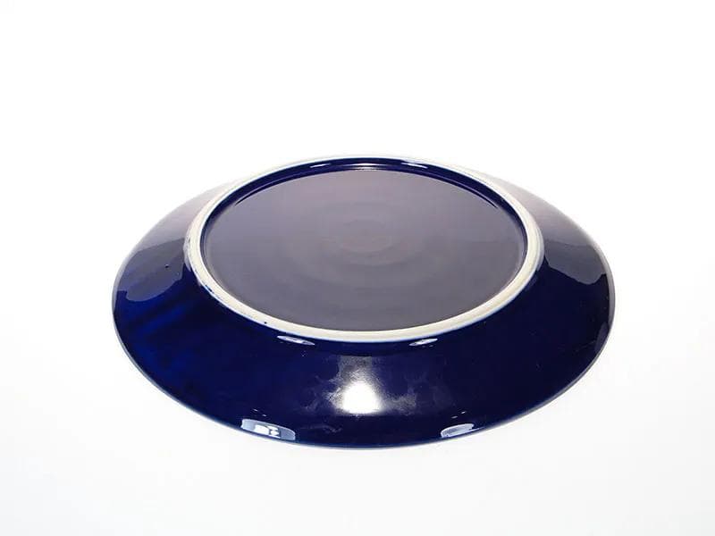Decorative plate, navy blue, porcelain, Poland, 1960s. - 30805