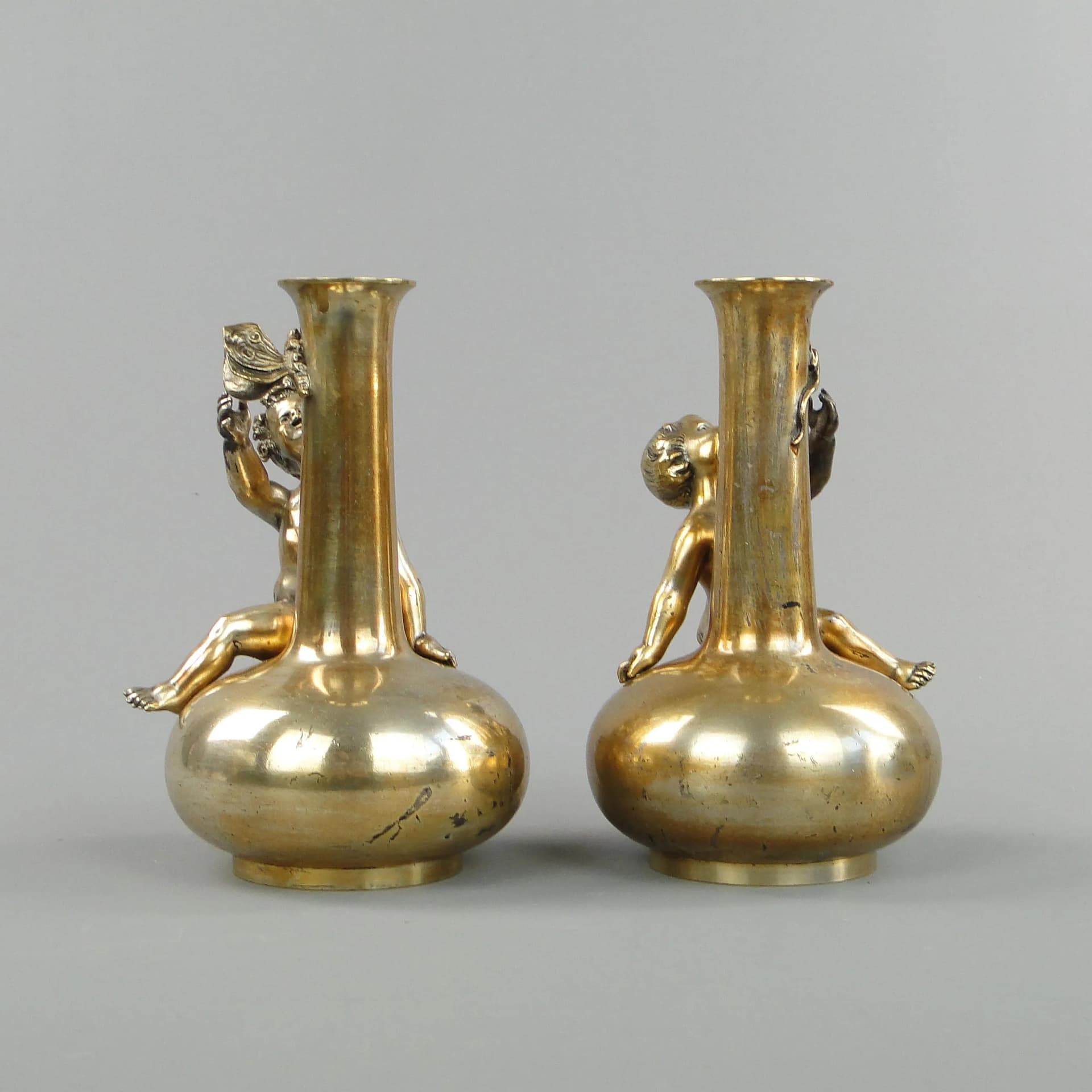 Para wazonów secesyjnych, srebro, Siot-Decauville, Francja, ok. 1900 - 30794