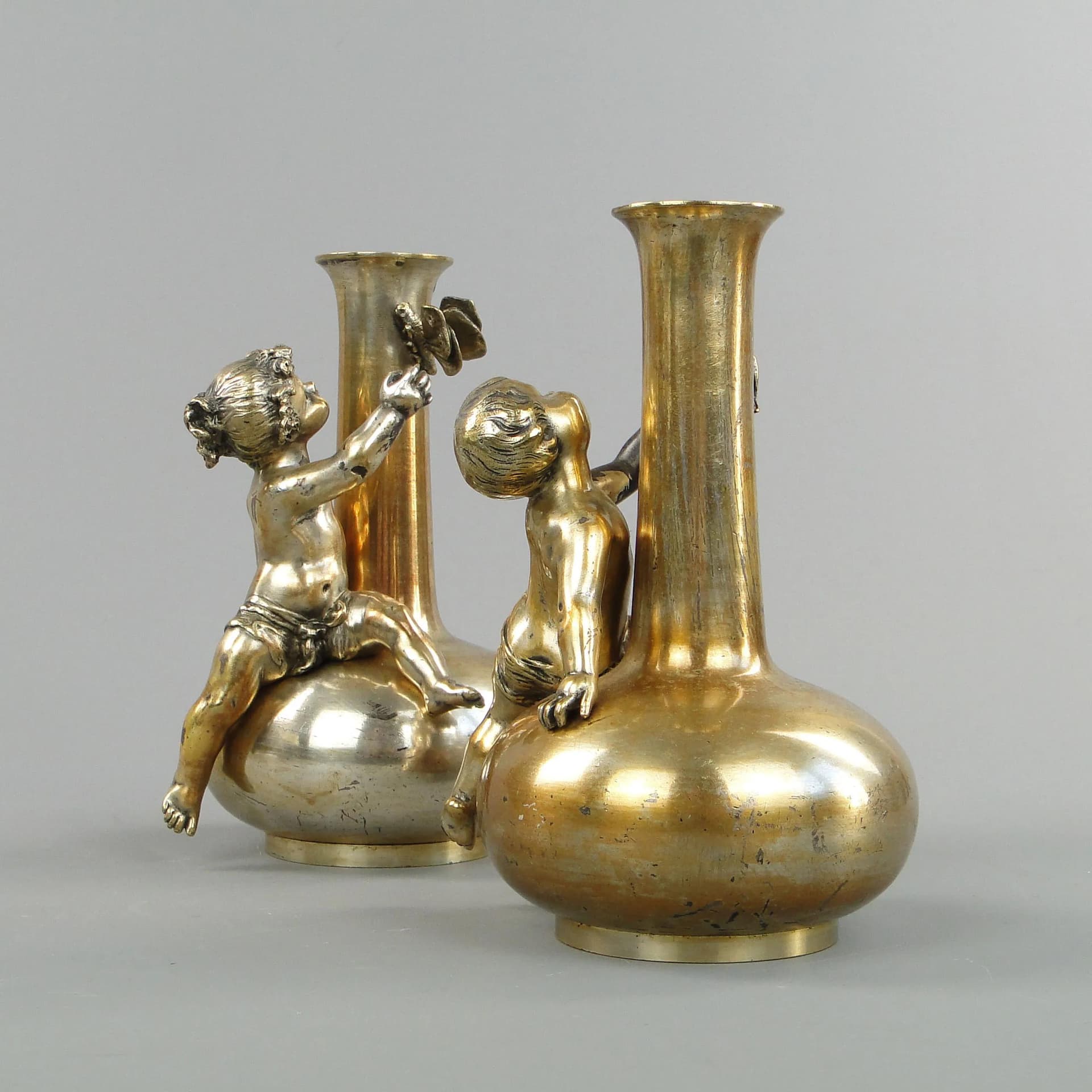 Para wazonów secesyjnych, srebro, Siot-Decauville, Francja, ok. 1900 - 30795