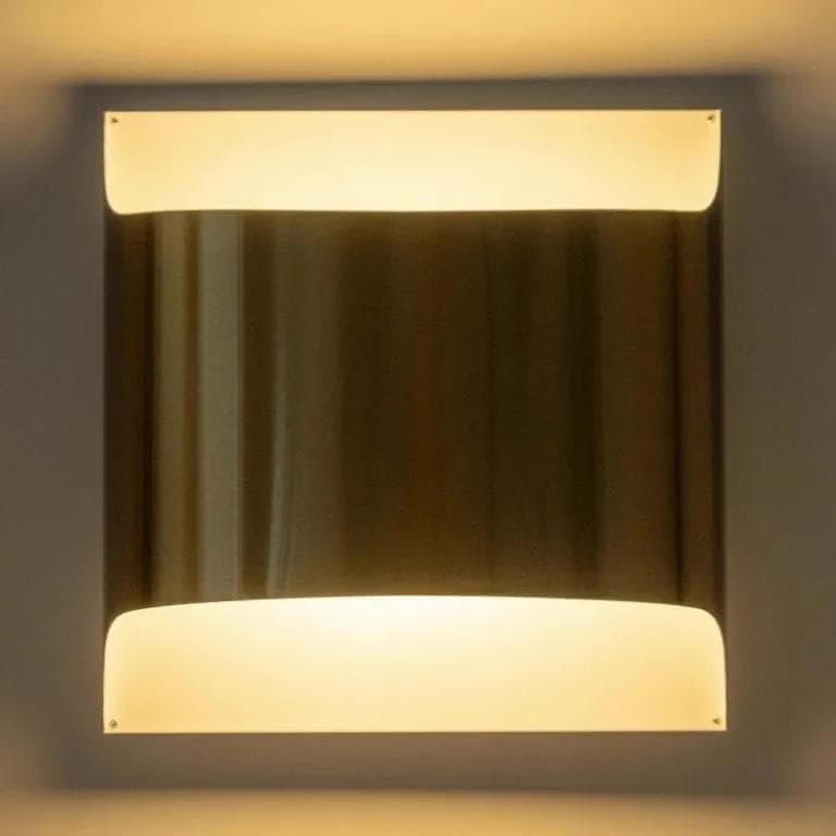 Para kinkietów, aluminium złoty, proj. R. Krüger, D. Witte, Staff Leuchten, Niemcy, lata 70. - 30935