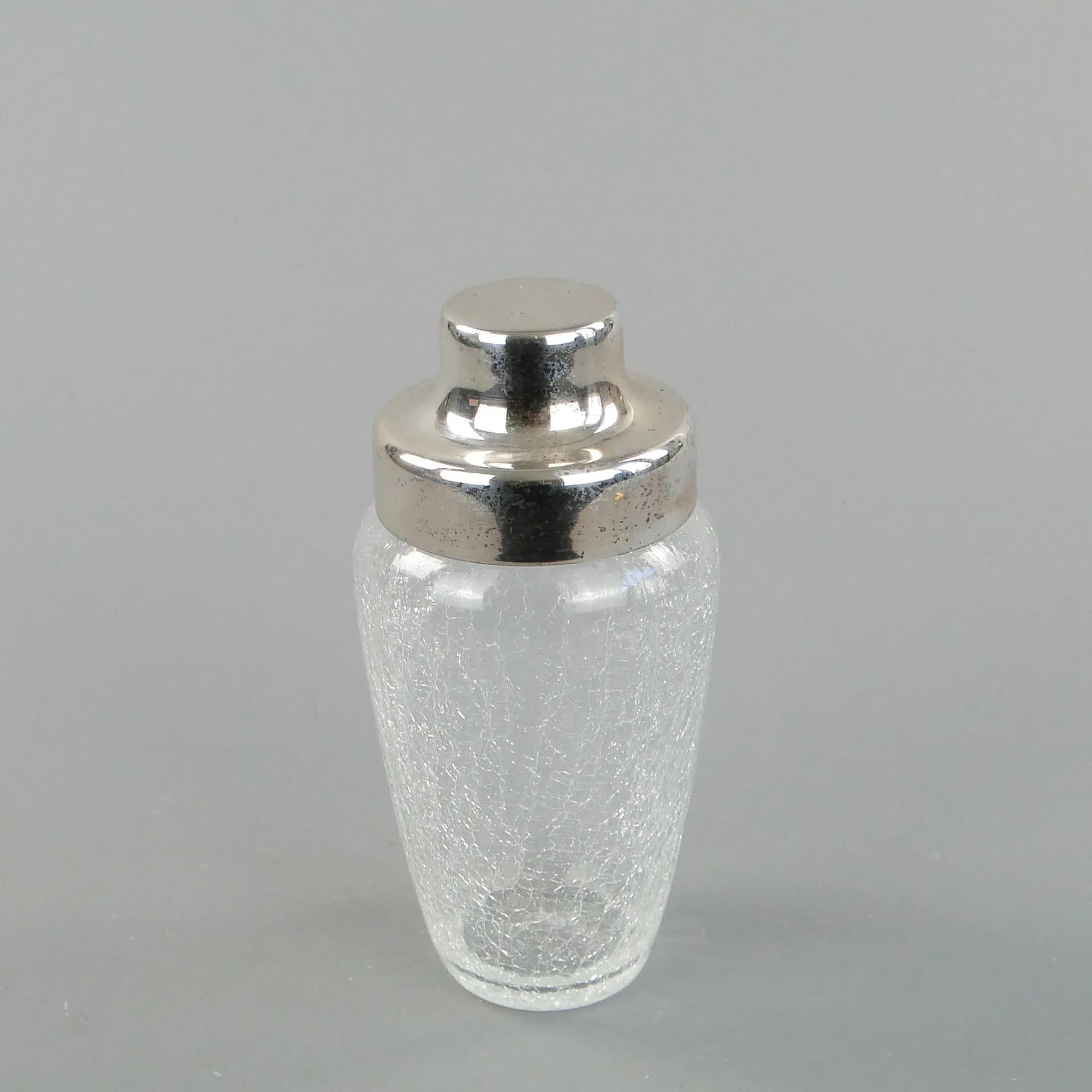 Cocktail shaker, white frosted glass, Poland, 1970s. - 31049