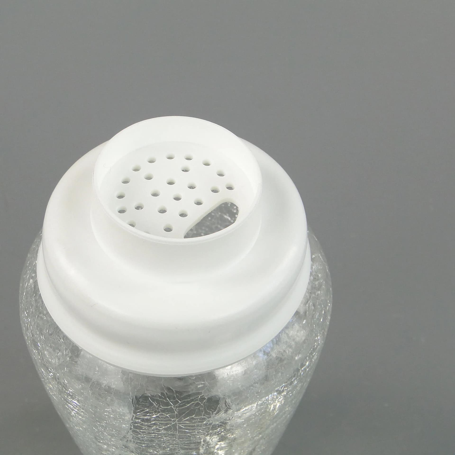 Cocktail shaker, white frosted glass, Poland, 1970s. - 31051