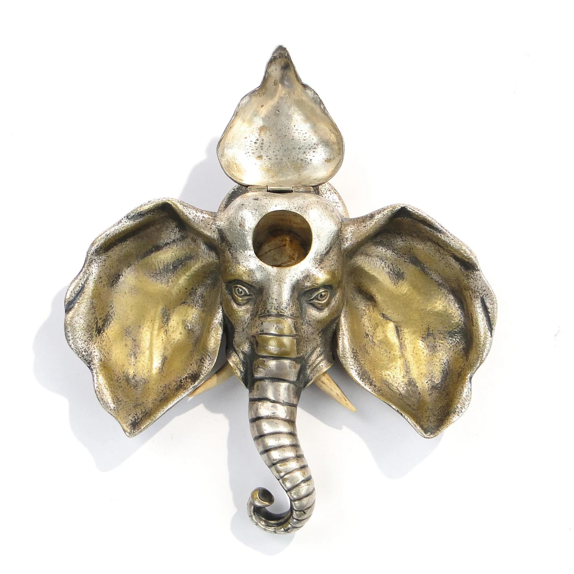 Ekrytuar orientalny, srebro, brąz, Francja, XIX w. - 30979