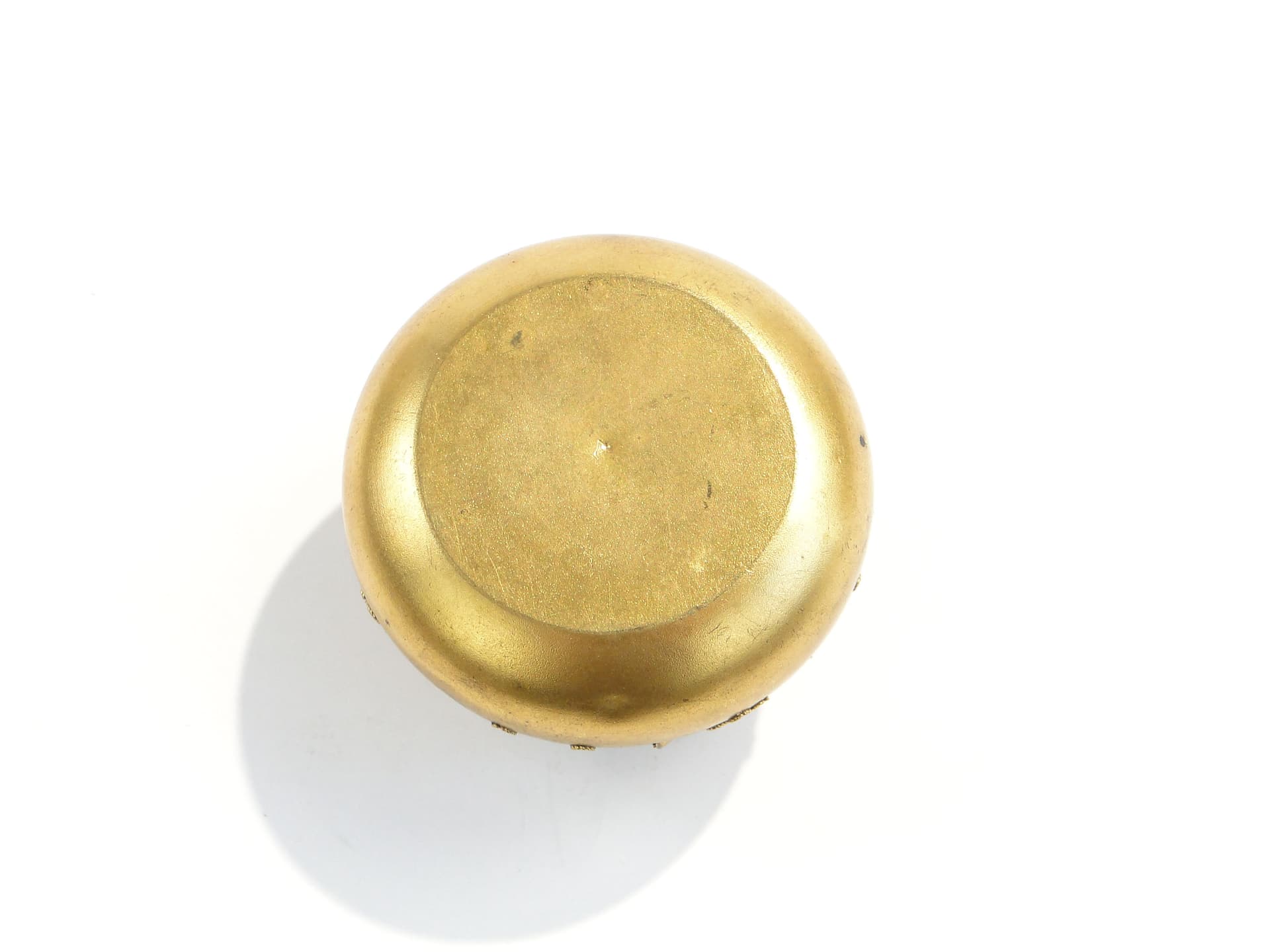 Pudełko Millefiori, mosiądz złocony, Włochy, XIX w. - 3688