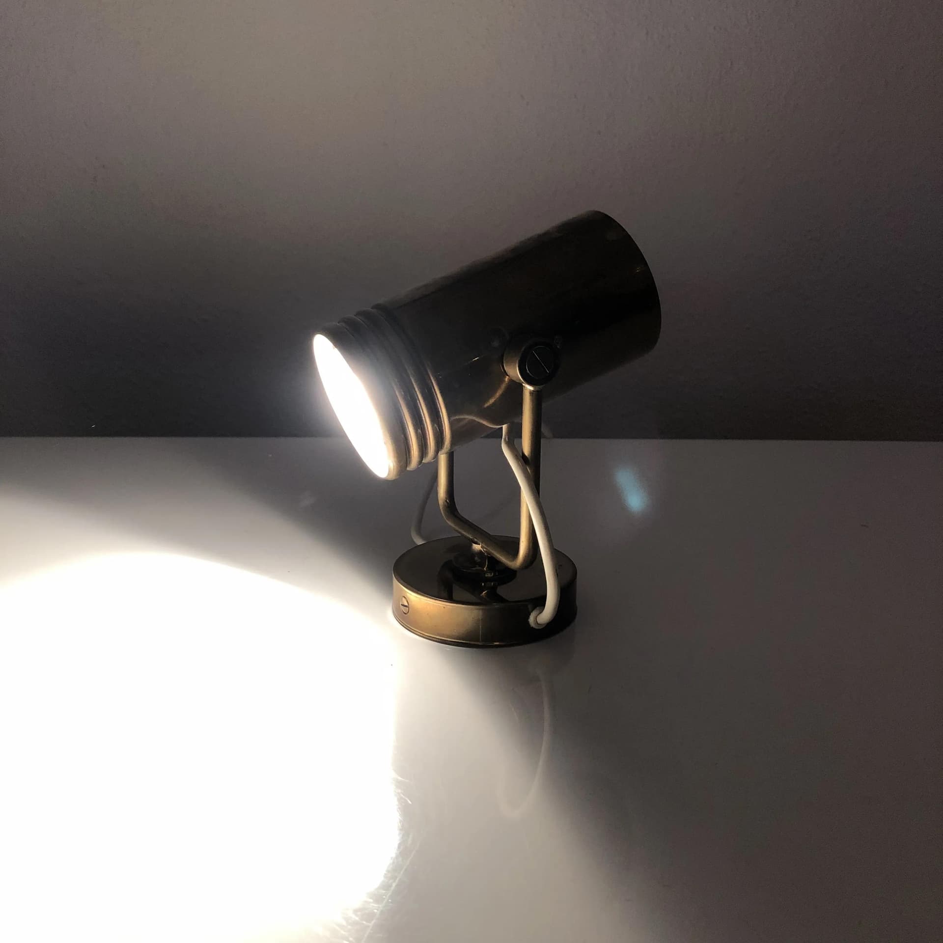 Kinkiet, złoty, mosiądz, Niemcy, lata 70. - 31185